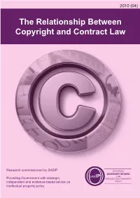 Economic Theory of Copyright Contracts