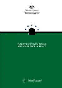 Energy Efficiency Rating and House Price in the Act