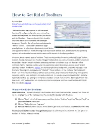 How to Get Rid of Toolbars