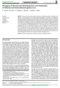 &lt;I&gt;Seimatosporium&lt;/I&gt;, and Introduction Of