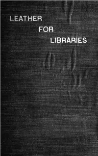 Leather for Libraries