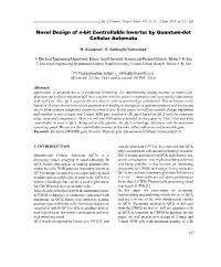 Novel Design of N-Bit Controllable Inverter by Quantum-Dot Cellular Automata