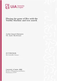Playing the Game of Hex with the Tsetlin Machine and Tree Search