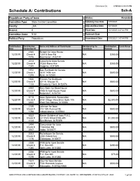 Schedule A: Contributions Sch-A