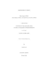 Stress Analysis, Stability, and Optimization of the Bicycle Wheel