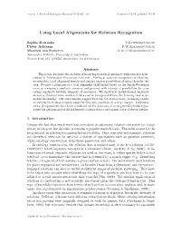 Using Local Alignments for Relation Recognition