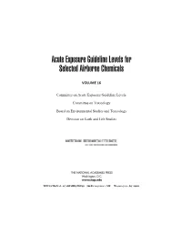 Aliphatic Nitriles Final AEGL Document