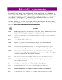 Emblemhealth's Pre-Authorization List