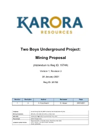 Mining Proposal