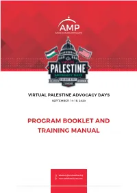 Program Booklet and Training Manual 1