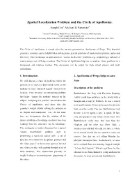 Spatial Localization Problem and the Circle of Apollonius. Joseph Cox1, Michael B