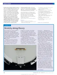 Stretchy String Theory What’S the Physical Mechanism Behind Bridge That Is Attached to a Drumhead