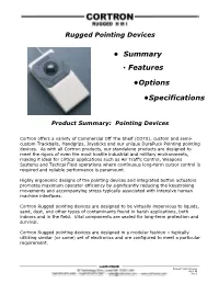 • Summary • Features • Options • Specifications