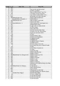 Table ID Book Titile Song Title 4