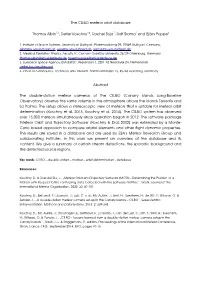 The CILBO Meteor Orbit Database Thomas Albin1,2, Detlef Koschny3