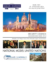 2014 NMUN BGG Template