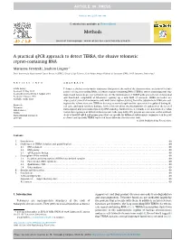 A Practical Qpcr Approach to Detect TERRA, the Elusive Telomeric Repeat-Containing RNA ⇑ Marianna Feretzaki, Joachim Lingner