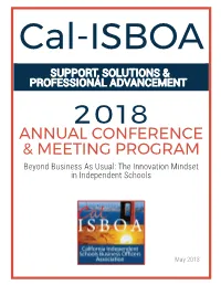 Annual Conference & Meeting Program