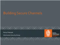 Building Secure Channels