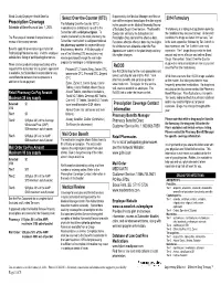 Prescription Coverage