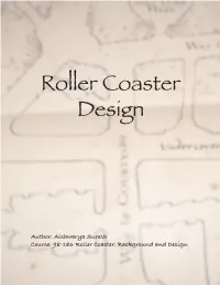 Roller Coaster Design