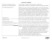 PRELIMINARY WORKSHEET Turn the Device On/Wake It from Sleep
