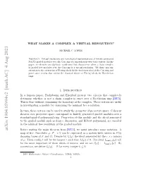 Arxiv:1904.05994V2 [Math.AC] 4 Aug 2021 Before Stating the Main Theorem from [BE73], We Must Introduce Some Notation