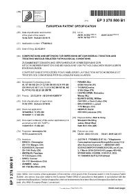 Compositions and Methods for Improving