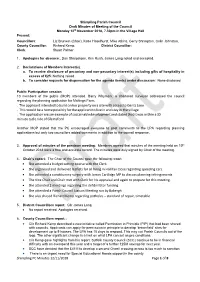 Shimpling PC Minutes 12/11/2018 Page 1 of 8 . the Applicant Intended to Build on Her Property on a Site with Access to Gents La