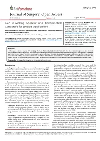360° in Making Acellular and Biocompatiblexenografts For
