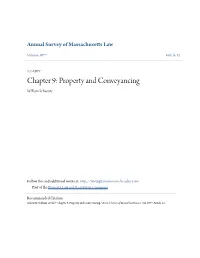 Chapter 9: Property and Conveyancing William Schwartz