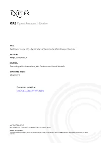 Continuous Control with a Combination of Supervised and Reinforcement Learning