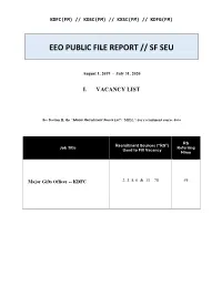 Eeo Public File Report // Sf Seu