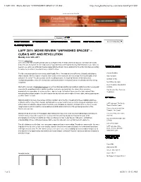 LAFF 2011: Movie Review "UNFINISHED SPACES" CUBA's ART and REVOLUTION | Tonightatthemovies.Com
