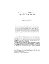 Organizing Against Globalization: the Case of ATTAC in France