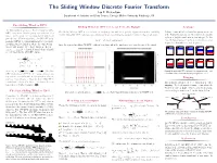The Sliding Window Discrete Fourier Transform Lee F