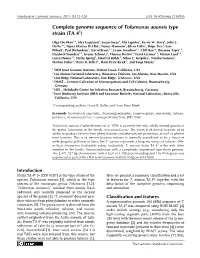 Tolumonas Auensis Type Strain (TA 4T)