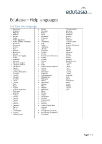 Help Languages