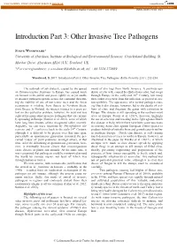 Other Invasive Tree Pathogens