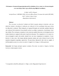 Performance of Numerical Approximation on the Calculation of Two-Center Two-Electron Integrals Over Non-Integer Slater-Type Orbitals Using Elliptical Coordinates