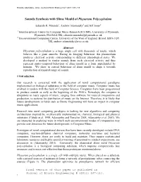 Sounds Synthesis with Slime Mould of Physarum Polycephalum