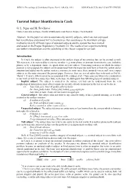 Unstated Subject Identification in Czech