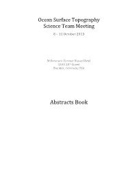 Abstracts Book Abstracts List