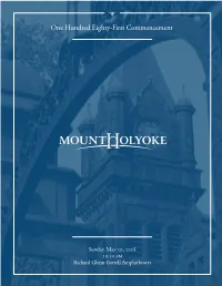 One Hundred Eighty-First Commencement