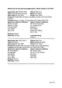 Week Ending 14Th July 2021