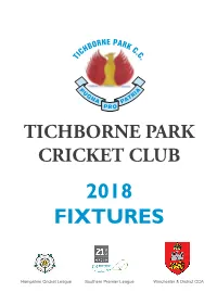 2018 Fixtures
