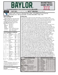 Basketball Game Notes Basketballgame 1 — Oral Roberts Game Notes