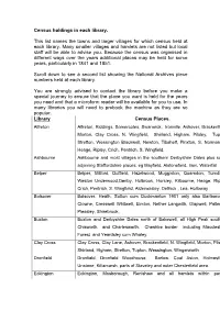 Census Returns in Libraries