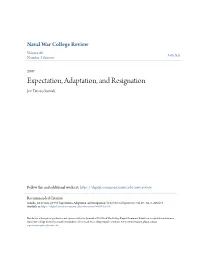 Expectation, Adaptation, and Resignation Jon Tetsuro Sumida