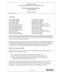 MEETING NOTES Stevens Creek Hydroelectric Project (FERC No